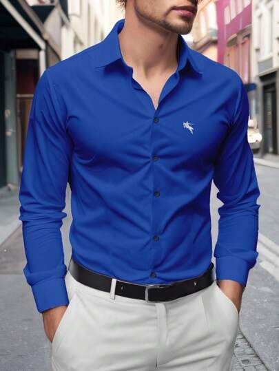 Royal Blue Full Sleeve Shirt
